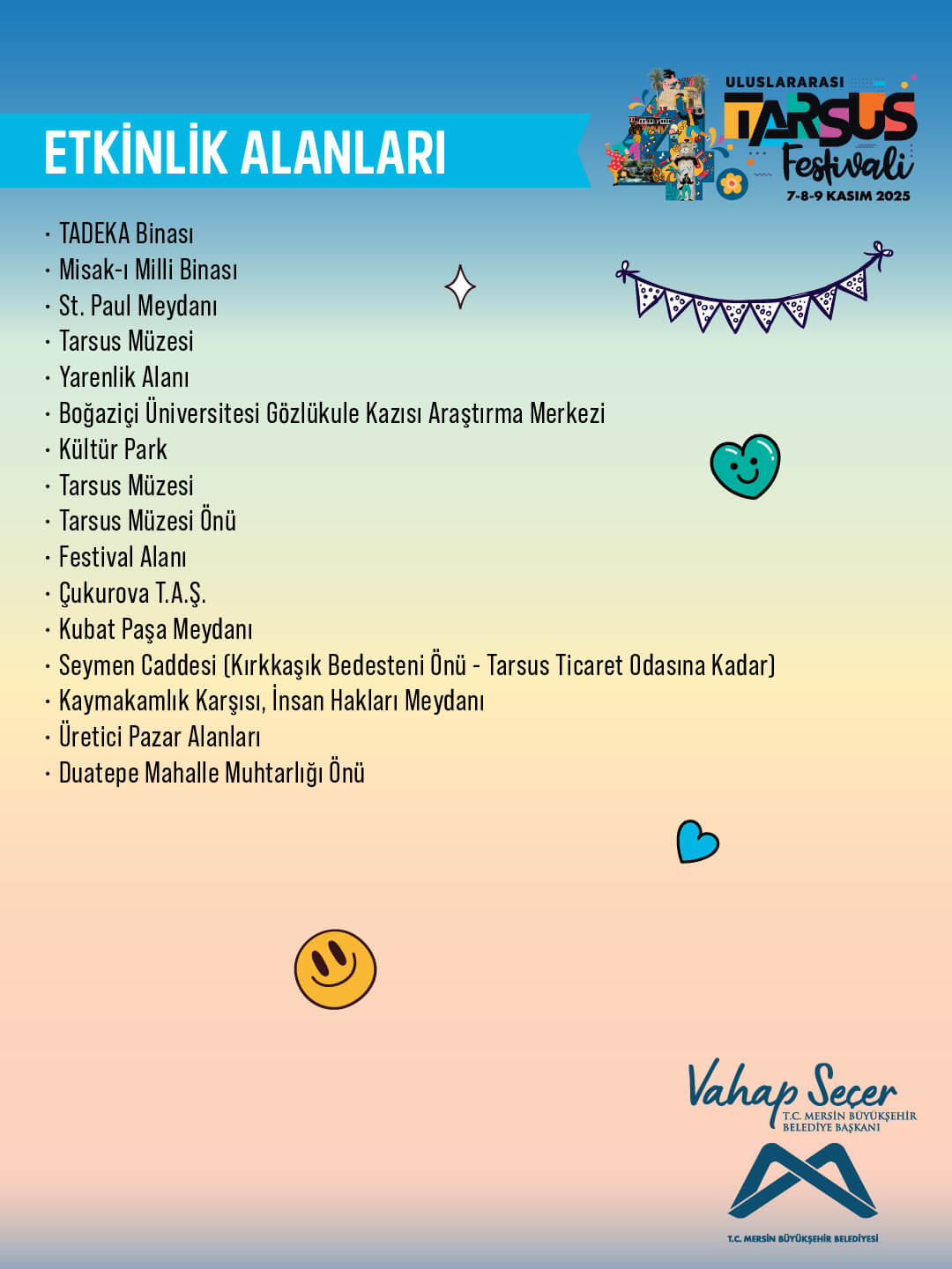 Etkinlik Programı - Tarsus Festival 2025